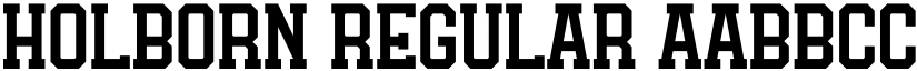 Holborn Regular font