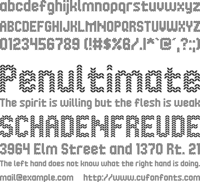 Christmas Jumper 2023 font preview