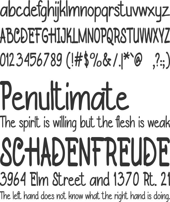 Rawwatan font preview