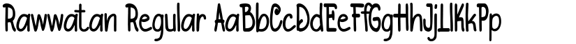 Rawwatan Regular font