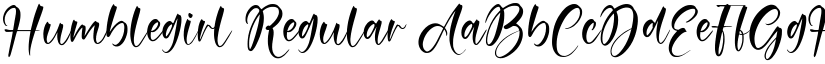 Humblegirl Regular font