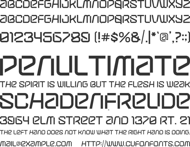 Reiswar font preview