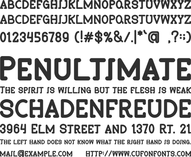 Snowy Christa font preview