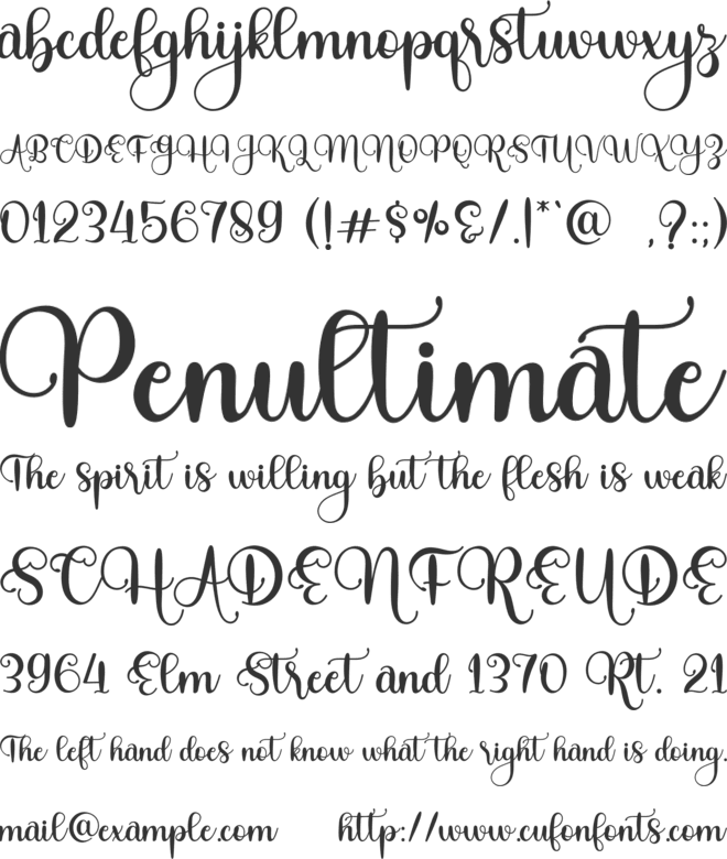 Royalty Saturday font preview