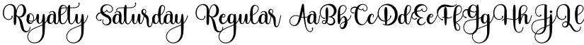 Royalty Saturday Regular font