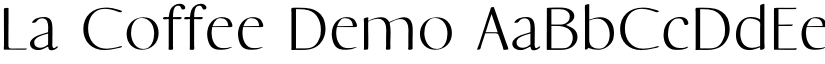 La Coffee Demo font