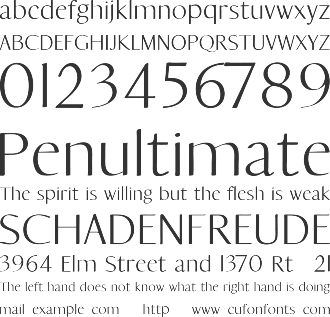 La Coffee font preview