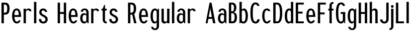 Perls Hearts Regular font