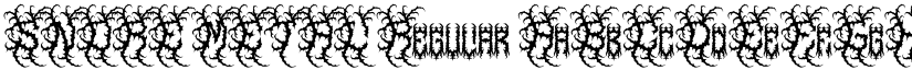 SNORE METAL Regular font
