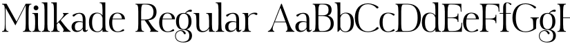 Milkade Regular font