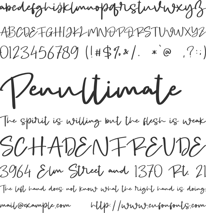 Angela Christmas - Personal Use font preview