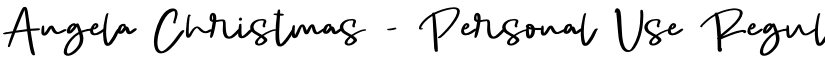 Angela Christmas - Personal Use Regular font