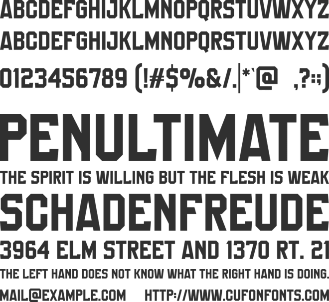 Obised font preview