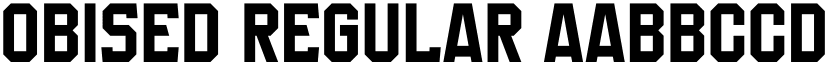 Obised Regular font