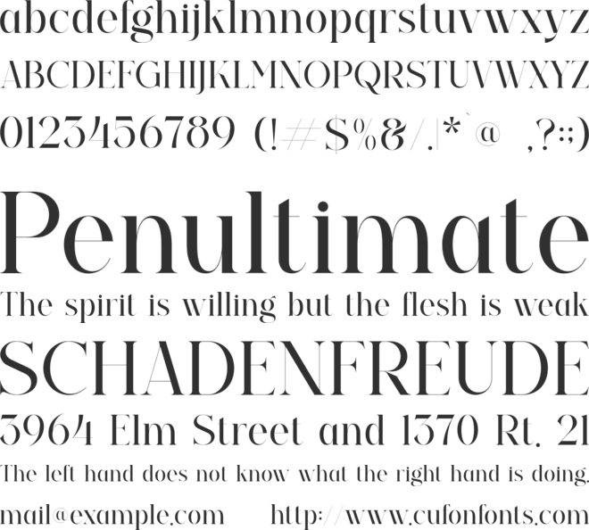 EMMELINE font preview