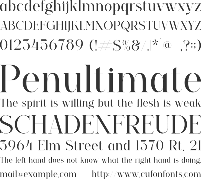 EMMELINE font preview