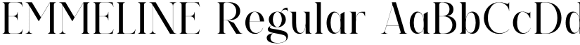 EMMELINE Regular font