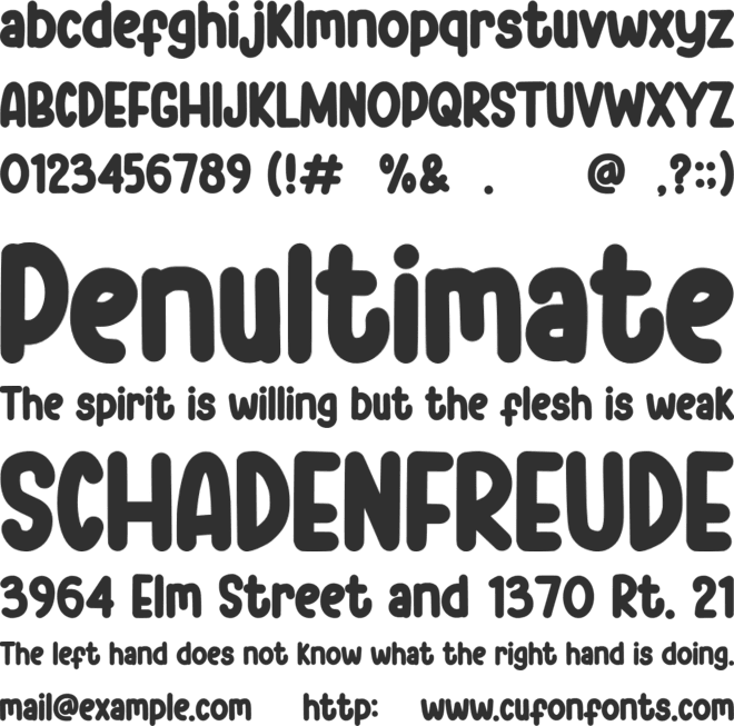 Nataly font preview