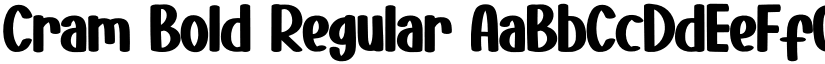 Cram Bold Regular font