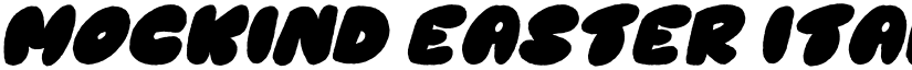 Mockind Easter Italic font