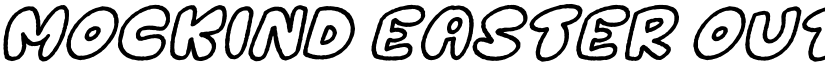 Mockind Easter Outline Italic font