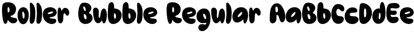 Roller Bubble Regular font