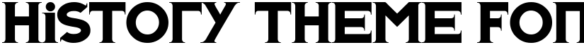 History Theme Font Regular font