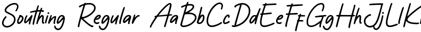 Southing Regular font