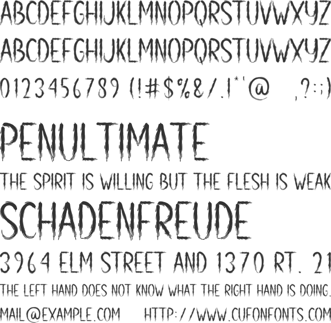 Holy Blood font preview