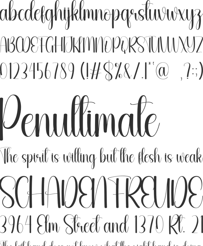 Hairdye font preview