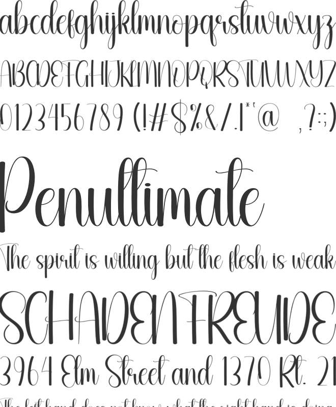 Hairdye font preview
