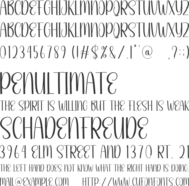 Grilled Chicken font preview