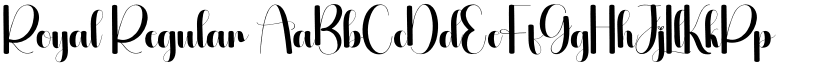 Royal Regular font