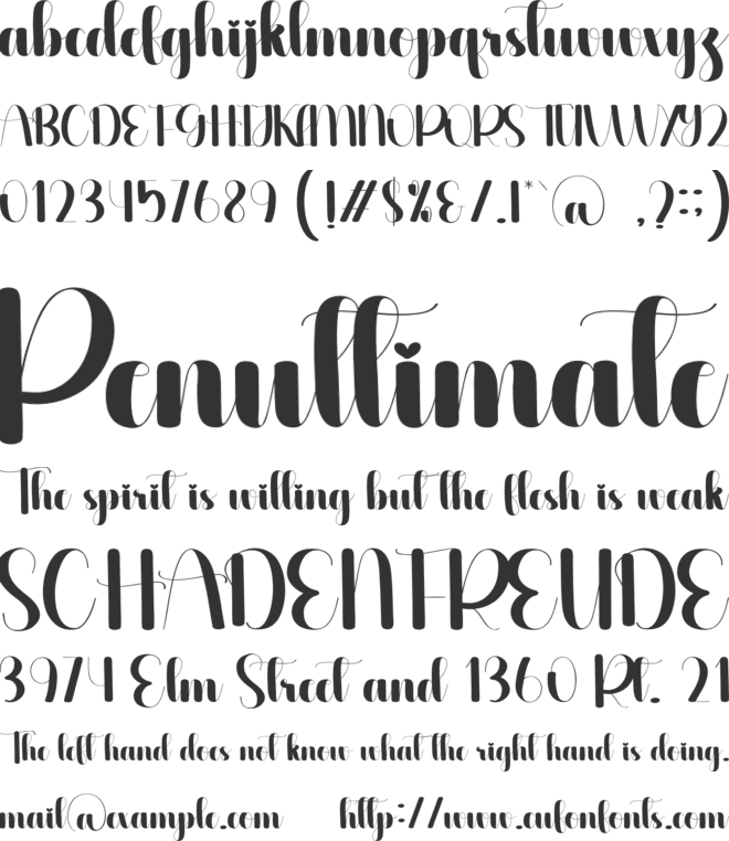 Grassland font preview