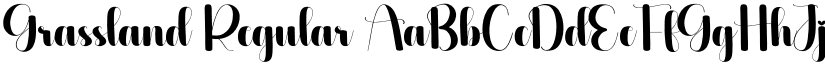 Grassland Regular font