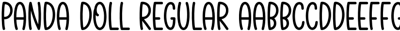 Panda Doll Regular font