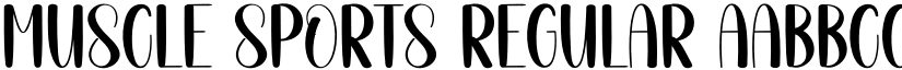 Muscle Sports Regular font