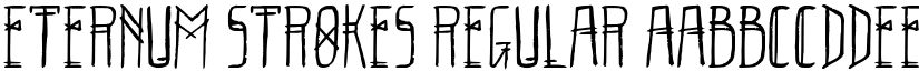 Eternum Strokes Regular font