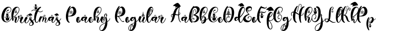 Christmas Peachy Regular font