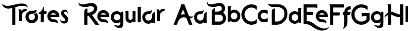 Trotes Regular font