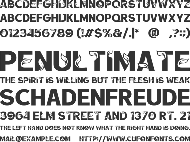 Grow West font preview