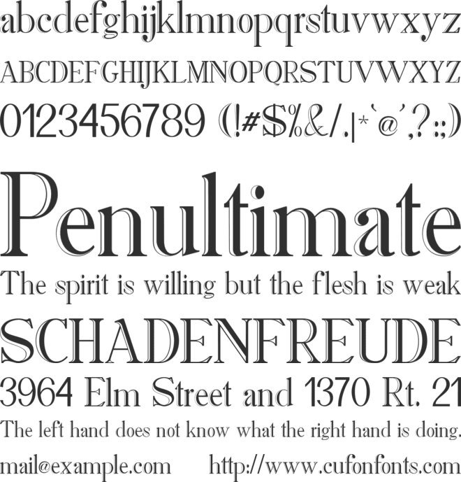 Arthur Serif font preview