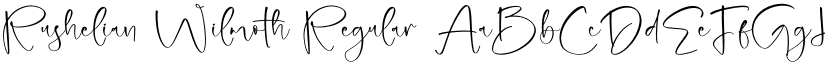 Rushelian Wilmoth Regular font