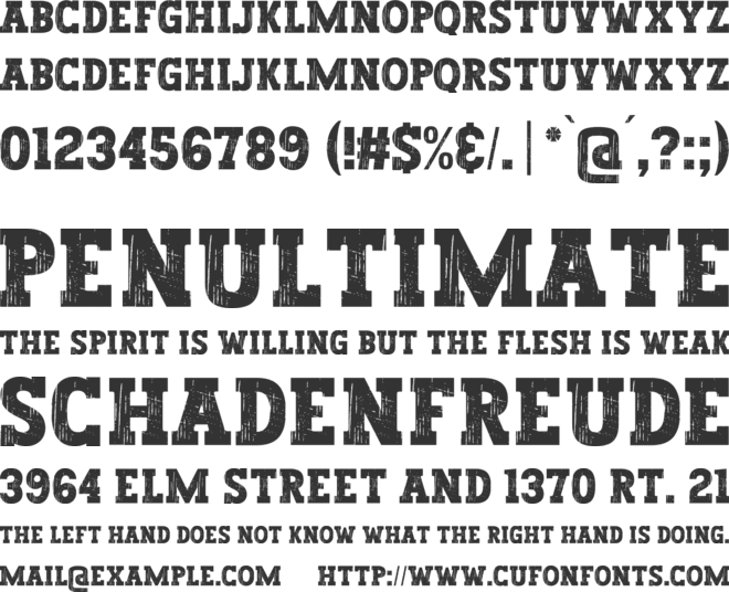 Vintage Capital font preview