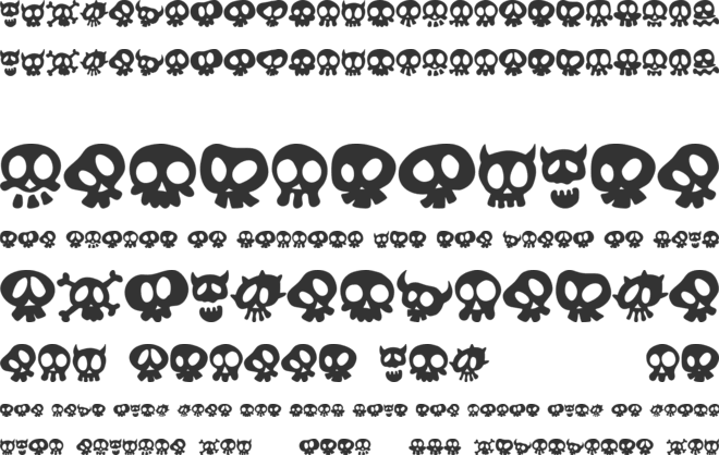 Scary Skull font preview