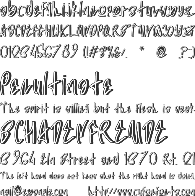 SAROIGO font preview