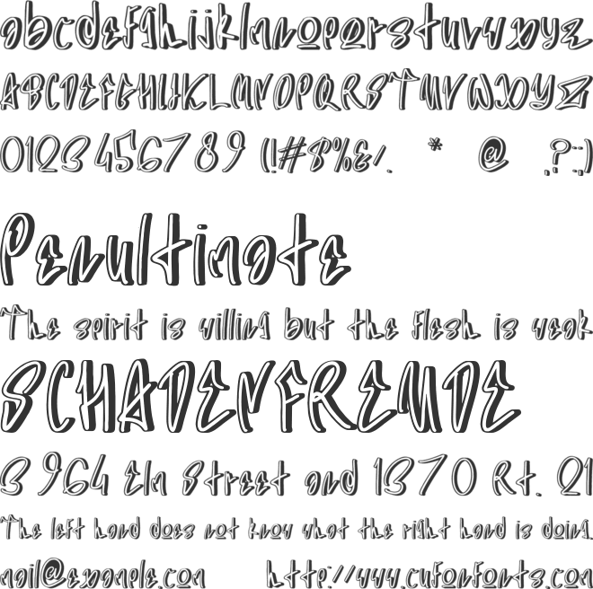 SAROIGO font preview