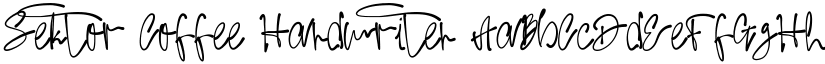 Sektor Coffee Handwriten font