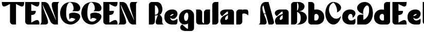 TENGGEN Regular font