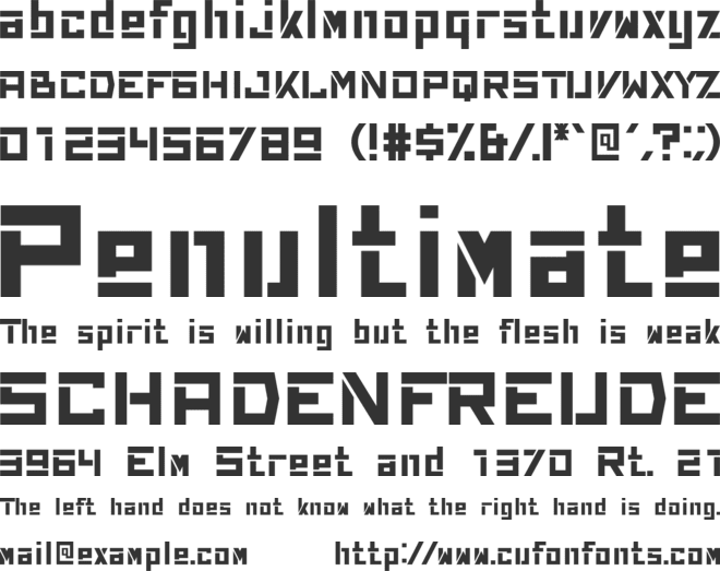 Novaria Vista font preview